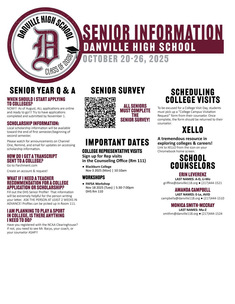 Counselor Info